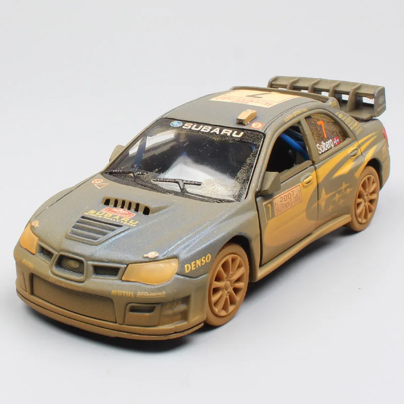 1:36 весы Kinsmart Subaru Impreza WRC 2007 Монте Карло ралли № 7 Solberg muddy отступить гонки литья под давлением автомобиля Модель игрушечные лошадки