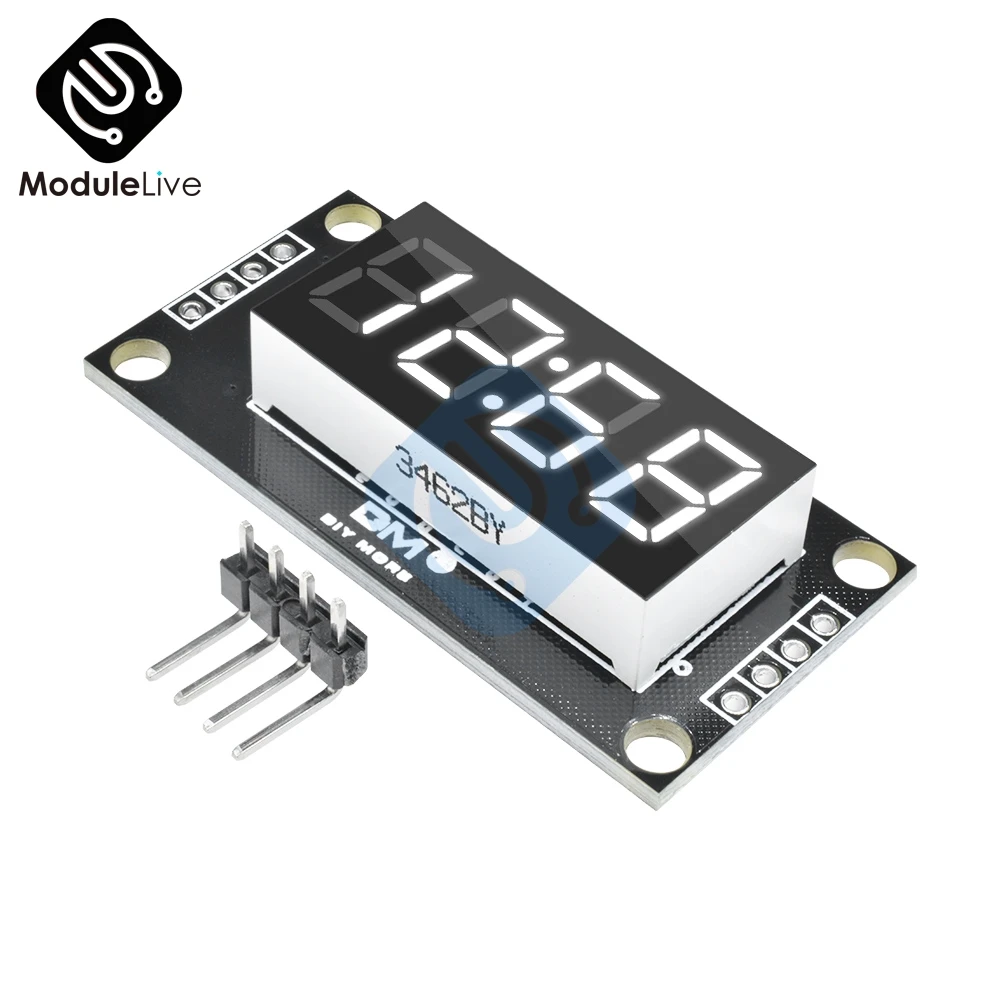 4-цифровой 4 цифры Дисплей модуль для Arduino с часами 0,36 дюйма 0,36 ''7 сегментов Дисплей трубка Белый светодиодный доска TM1637 модуль