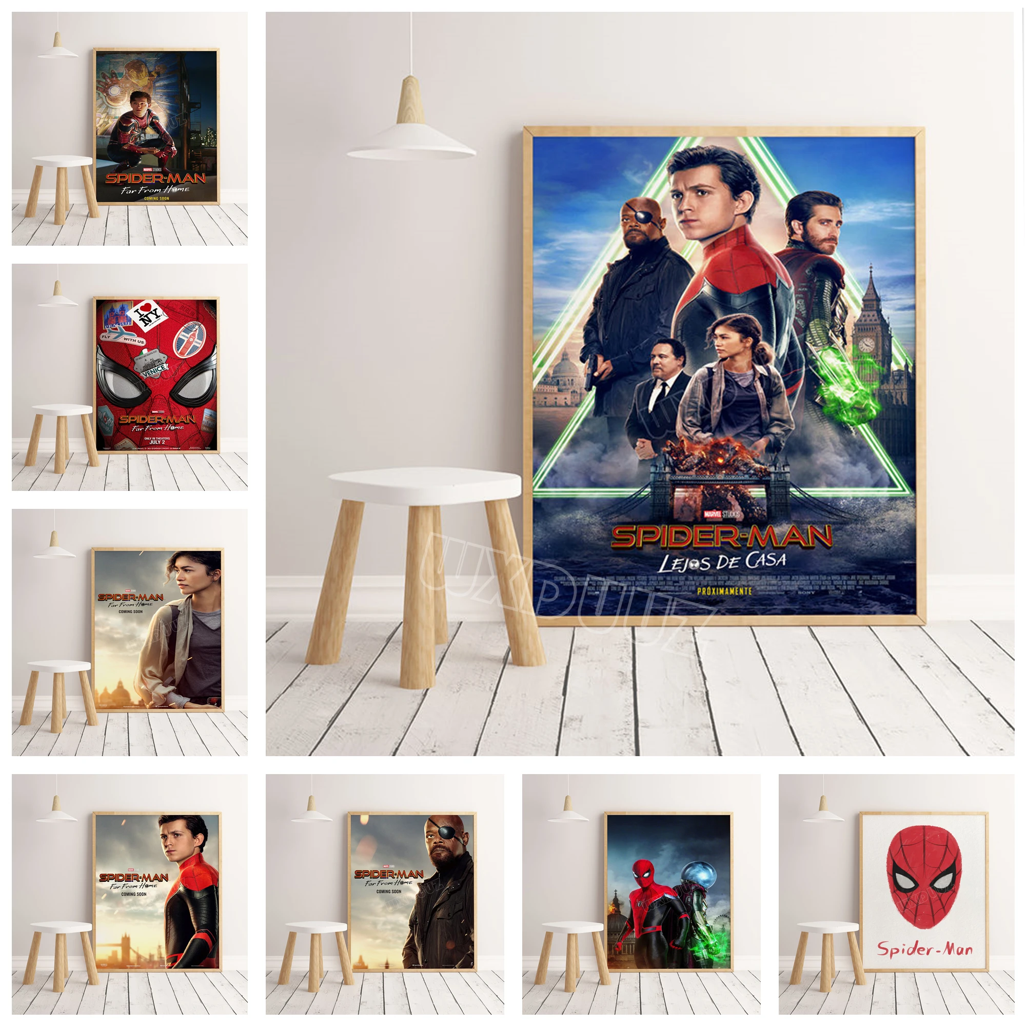 

2019 movie Spider-Man: Far From Home poster print wall art picture children room decoration Art Decor canvas painting #K288