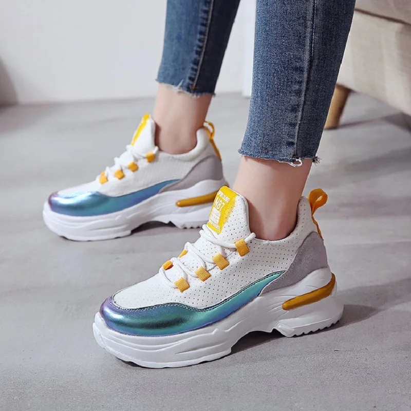 

Spring Women Sneakers Summer Fashion Casual Shoes Woman Comfortable Breathable Flats Female Platform Sneakers Chaussure Femme