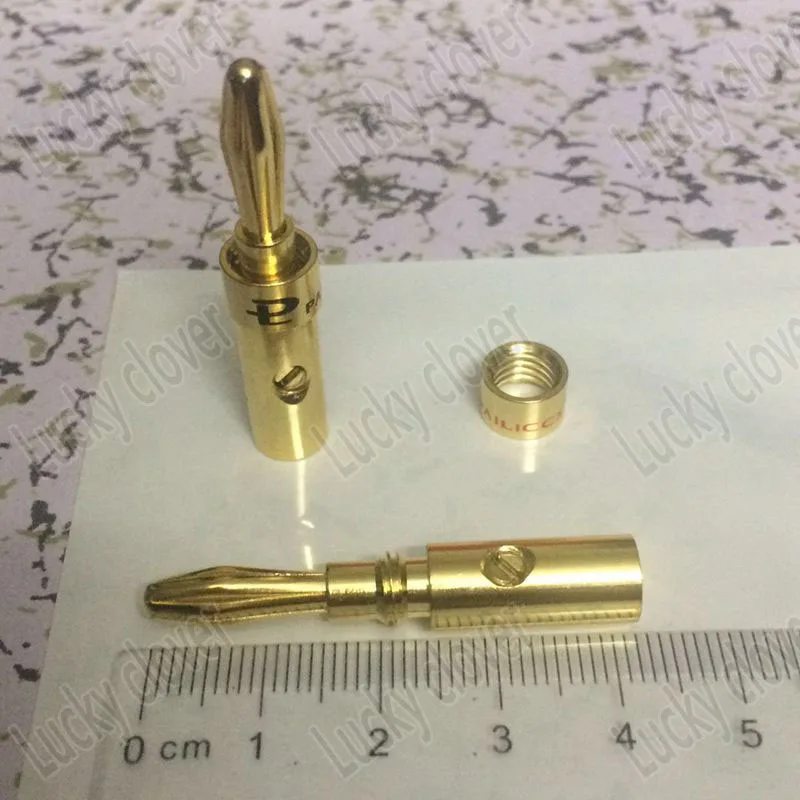 10 шт. медные позолоченные штекеры типа банан|adapter connector|connector adapterconnectors gold |