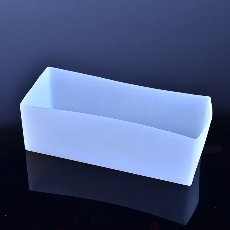 Small Rectangle Silicone Soap Mold with Wooden Box for DIY Handmade Loaf Mould