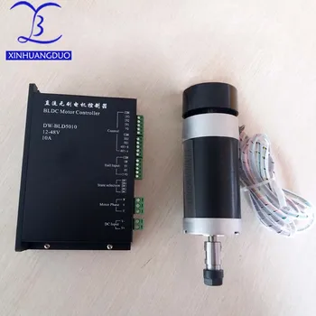 

500W CNC Brushless Motor Driver Without Hall with Machine BL Engraver Spindle Motor12- 48VDC ER11 or ER16