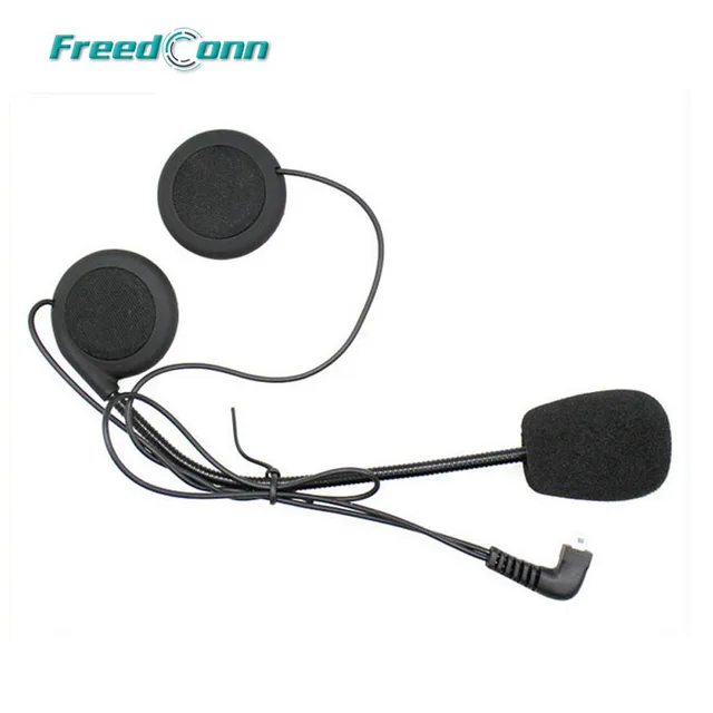 2PCS Freedconn Microphone Headphone Ear Speakers Parts Suit for T-COMVB TCOM-SC FDC-01VB COLO TCOM-02 Motorcycle Helmet Intercom