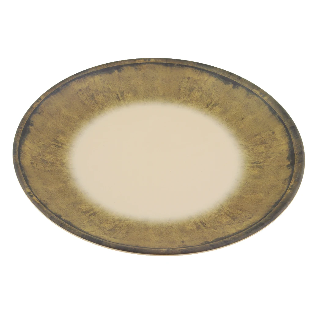 Melamine Dinner Plates Unbreakable And Reusable Plastic Try Round Plate Dish Round Serving Tray Reusable Tea Trays
