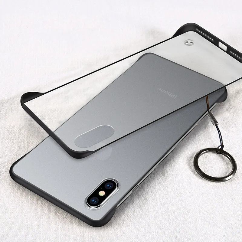 

Phone Case For Huawei P20 P30 Mate20 lite 2019 Nova 5 5i Honor 20 Pro10i 20i Luxury Frameless Ring Design Scrub Hard PC Cover