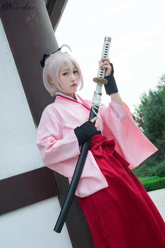 Fate Stay Night Okita Souji Косплей Сакура меч артурия Пендрагон большой заказ костюм аниме FGO Fate Saber Косплей Костюм