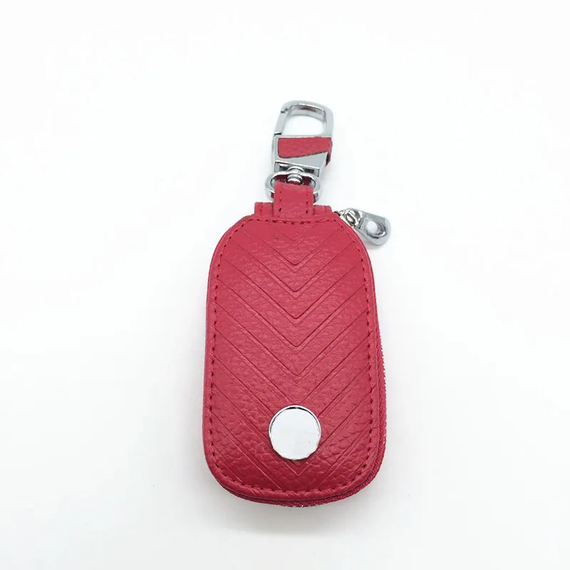 Car key zipper wallet keyless entry case key cover fob key holder for