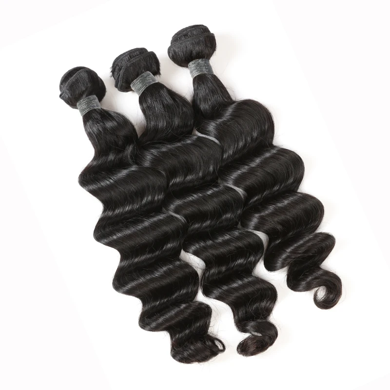 Ali Queen Hair 4 шт. перуанские пряди волос пучки свободные глубокие 100% человеческие