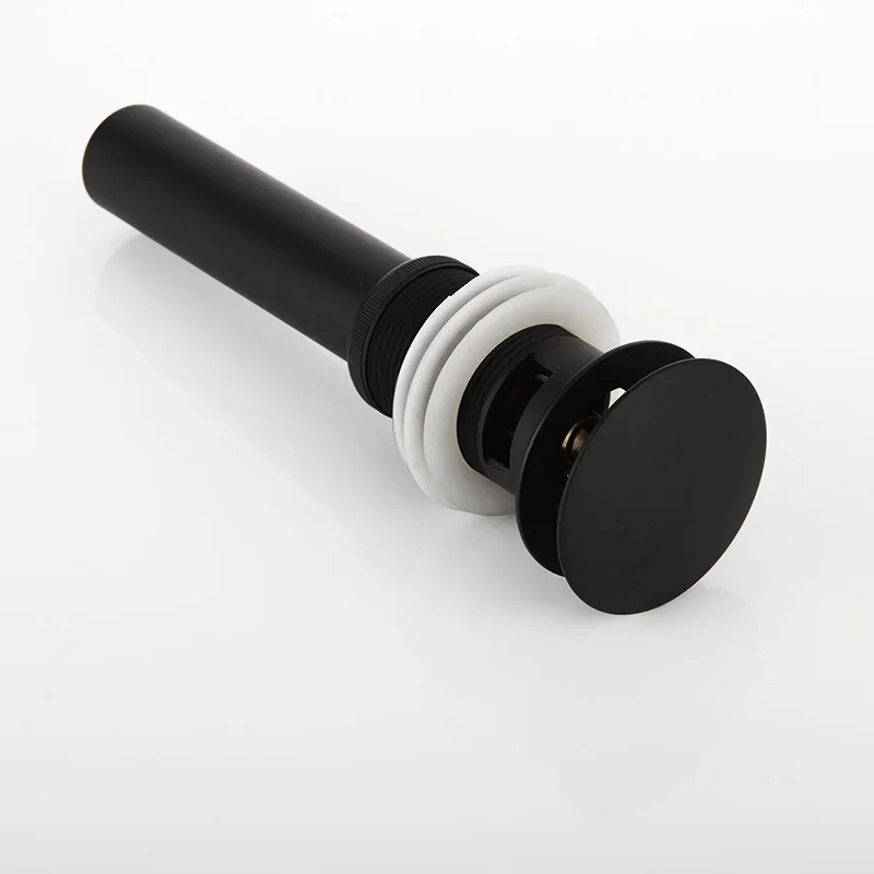 Günstig Qualität Messing Bad Becken Pop Up Drain Mit Überlauf Design Schwarz Weiß Chrom Zirkon gold rose gold ORB 6 farben