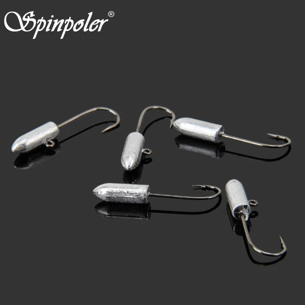 

Spinpoler Exposed Lead Jig Hook 5Pcs/Pack Small Jig Head Hooks 0.8g/26mm 1.8g/29mm Micro Ice Fishing Hook Fly Fishing Hooks