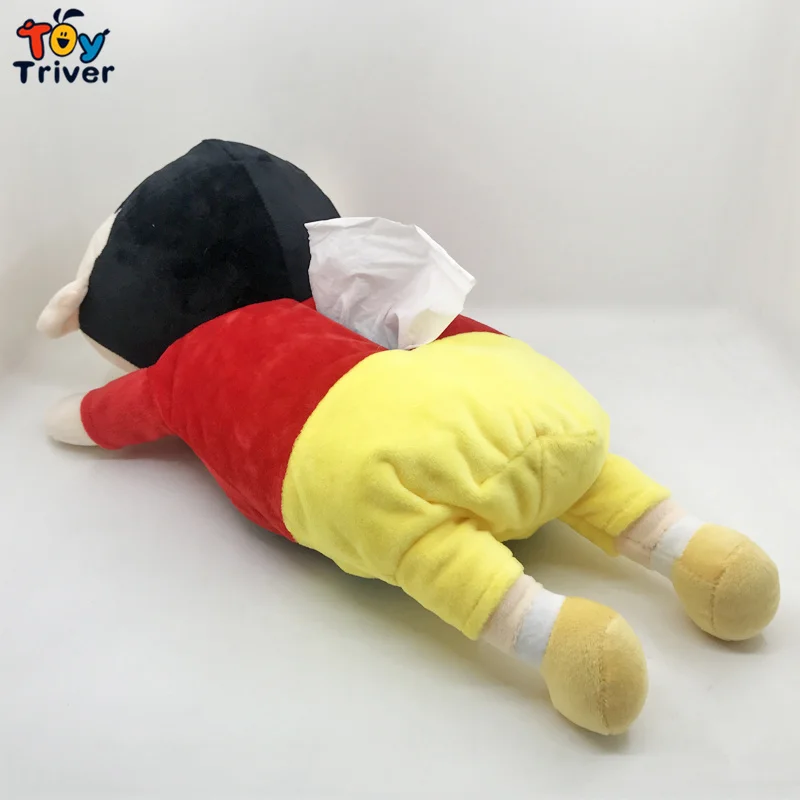 Японское аниме Shin Chan Crayon плюшевая игрушка мягкая кукла коробка для салфеток