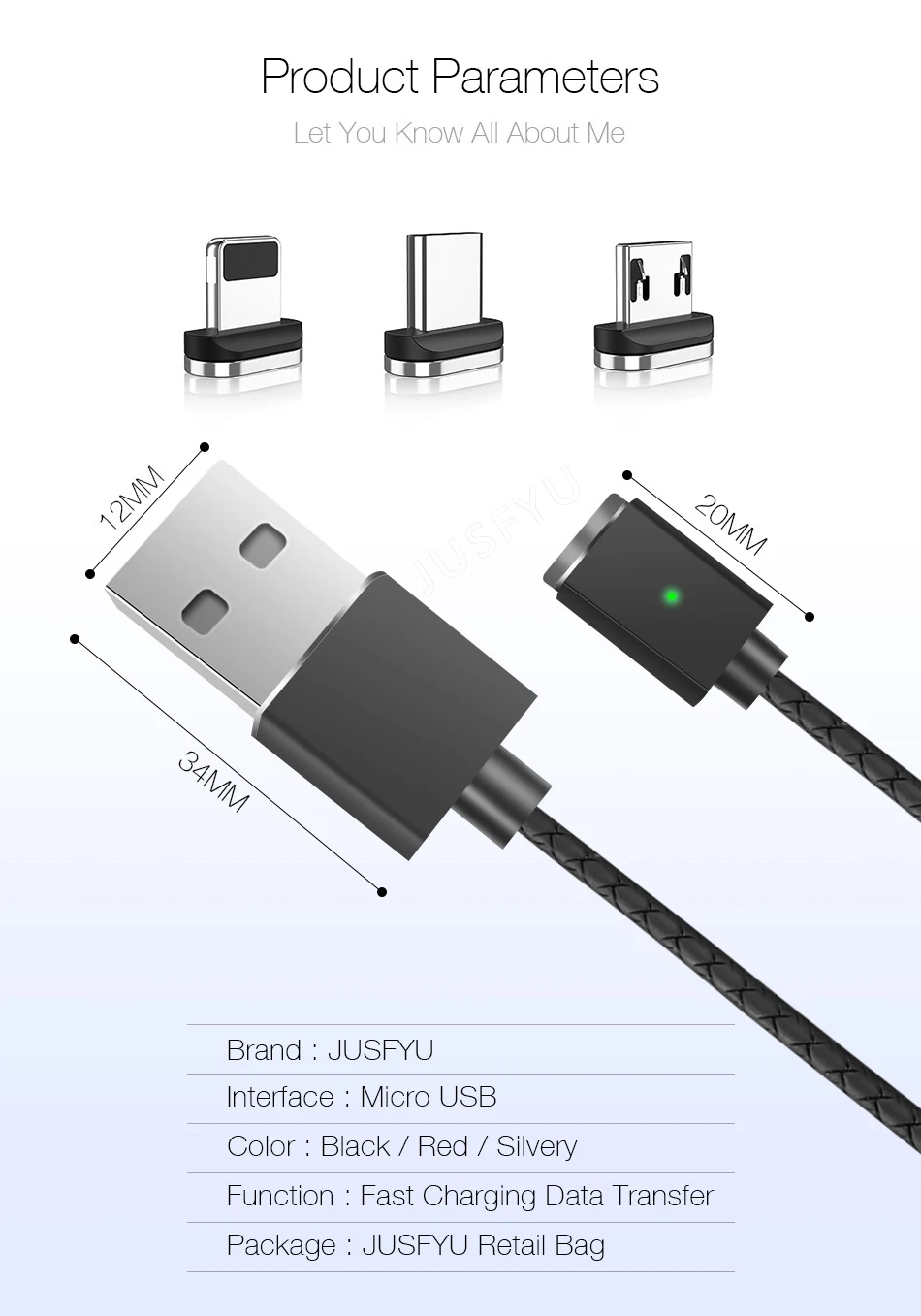 Магнитный кабель USB c типа C, 3 А, зарядное устройство для быстрой зарядки Xiaomi type c, мобильный провод быстрой зарядки, магнитный пылезащитный Разъем, шнур для передачи данных для телефона