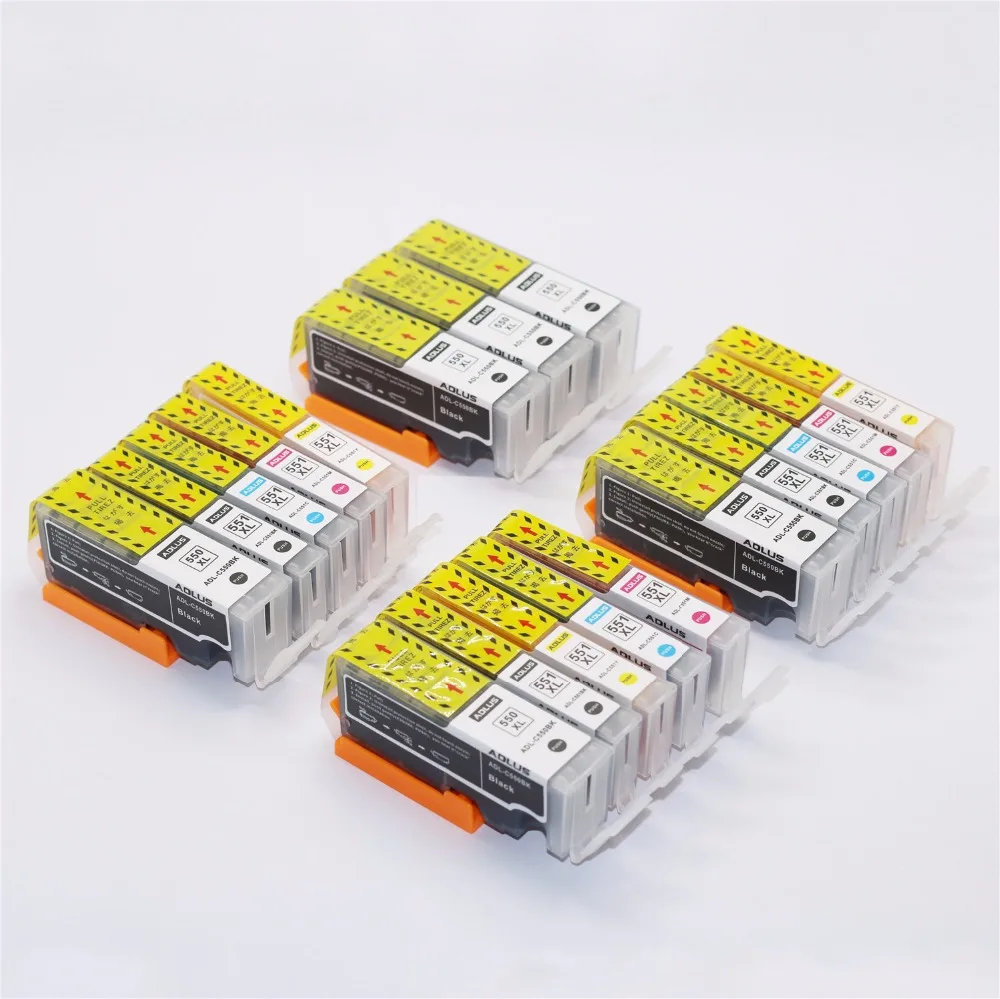 18 шт. pgi550xl cli551xl Картриджи с чернилами совместимый для canon PIXMA mx725 mx925 mx920 ix6850 ip7200 iP7250