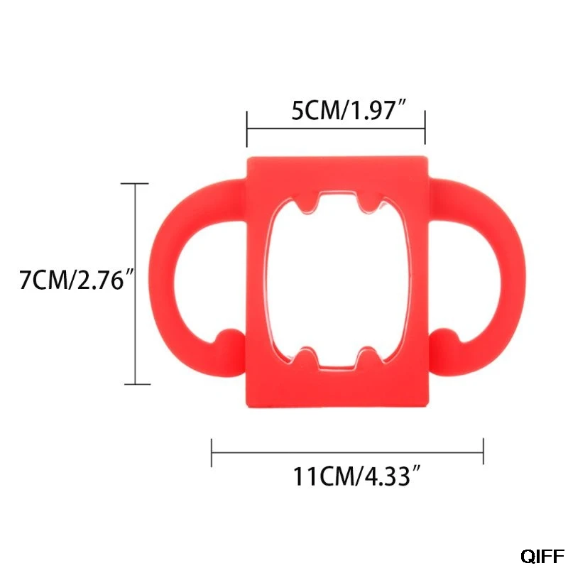 Прямая поставка, детская бутылочка, универсальная ручка, мягкая силиконовая ручка с широким горлом, разноцветные термостойкие бутылочки для кормления, аксессуары
