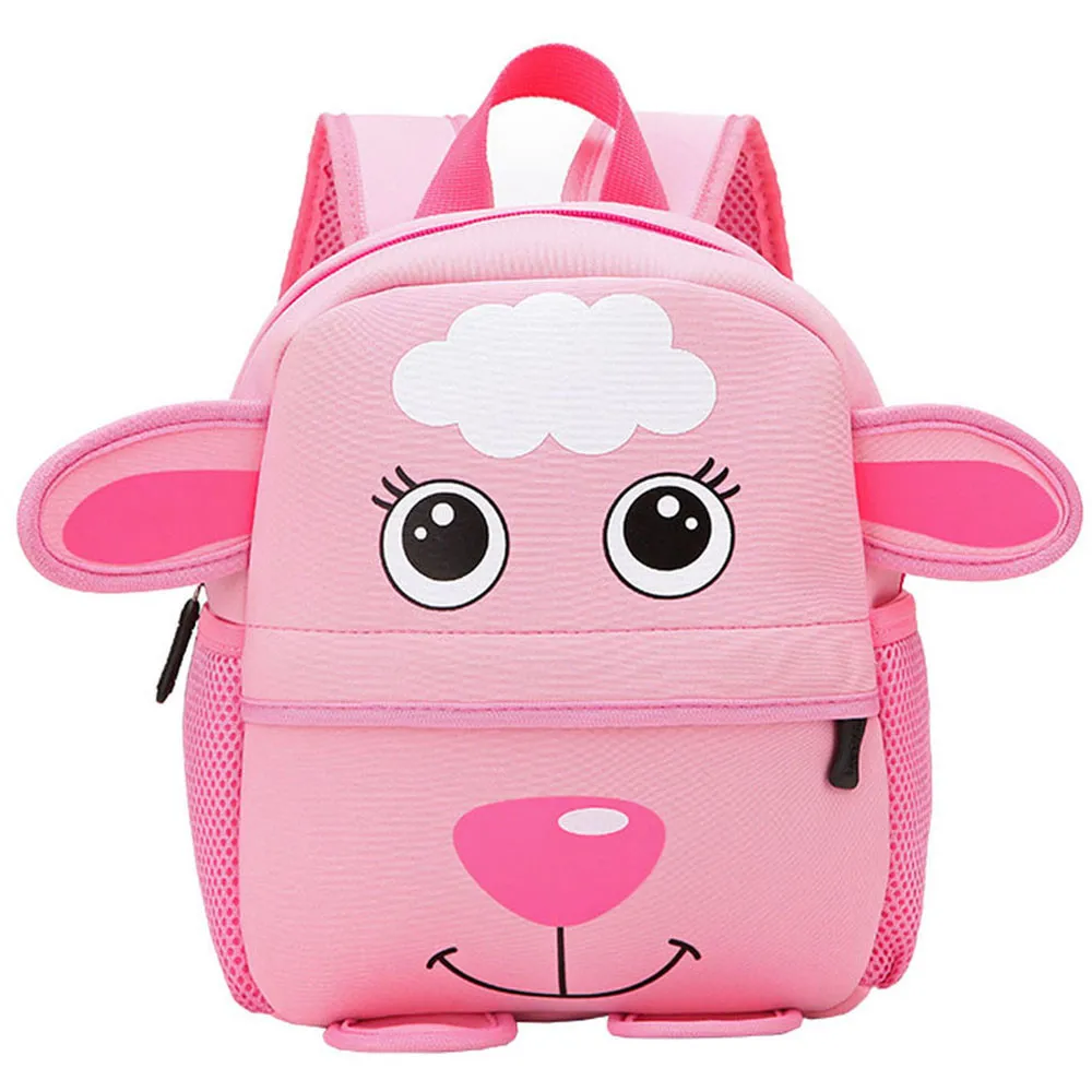 Детский 3D рюкзак с милым животным дизайном, школьные сумки из неопрена для малышей, детский сад, удобная сумка с рисунком жирафа, обезьяны