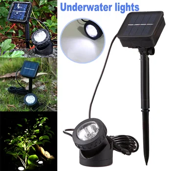 

1 Pcs Solar Powered LED Spotlight Light Lamp Waterproof for Garden Pool Pond Outdoor JDH99
