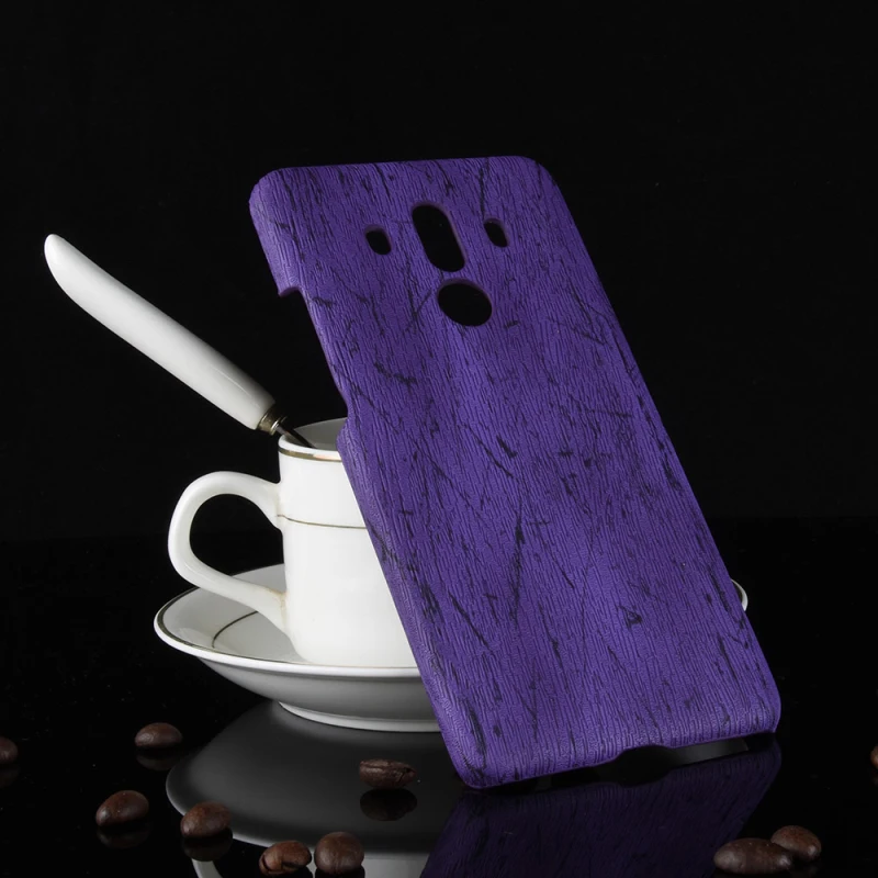 Huawei Mate 10 Pro 6inch Wood grain PU leather +PC case_1