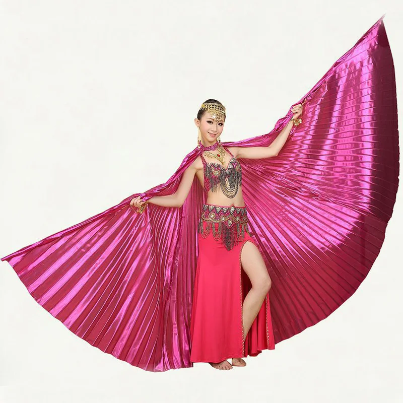 Горячая Распродажа, крылья для танца живота Isis, Восточный дизайн, новые крылья без палочек, 9 цветов