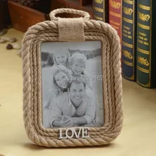Zakka винтажная пеньковая веревка фоторамка ретро картина украшения для дома/креативный подарок