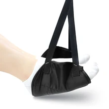 Портативный офисное кресло дома ножка письменного стола гамак для путешествий самолет Крытый черные средства ухода за кожей стоп Hommock для ног