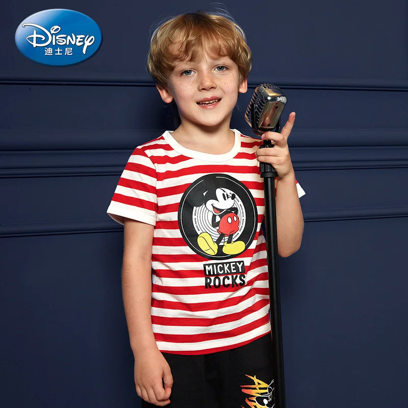 

Disney boys T-shirt Mickey children clothes 2019 summer boys short-sleeve t shirt pure cotton fashion camiseta cartoon tshirts