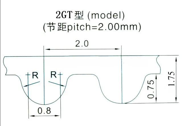 3M 6mm T2.5 Timing Belt For 3D Printer Reprap Prusa/Mendel/Huxley/CNC/Robotics 