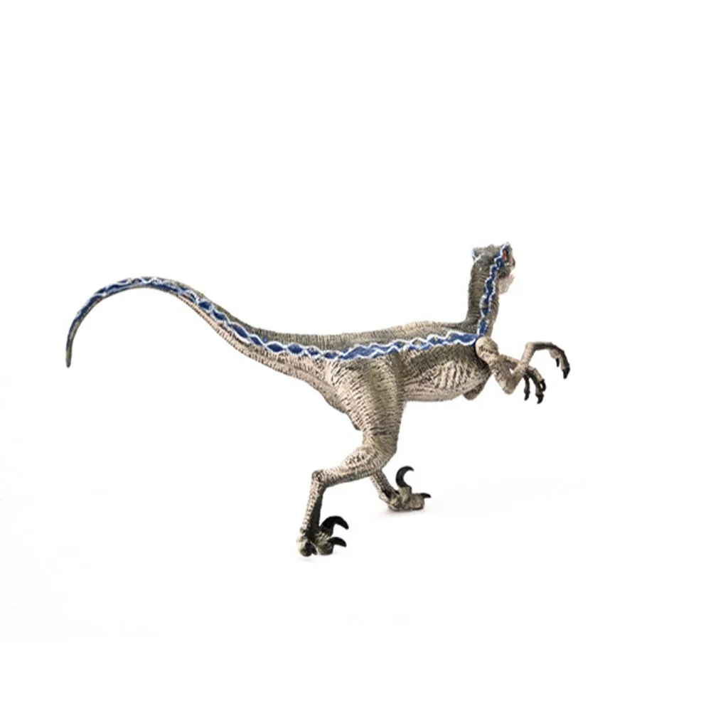 Синий Velociraptor динозавр фигурка животного модель игрушки коллектор