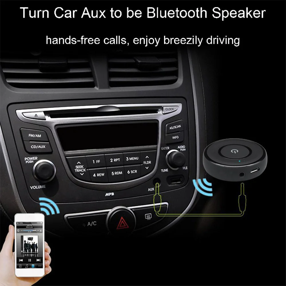 Комплект беспроводной связи bluetooth для автомобиля музыкальный приемник Hands free 3 5