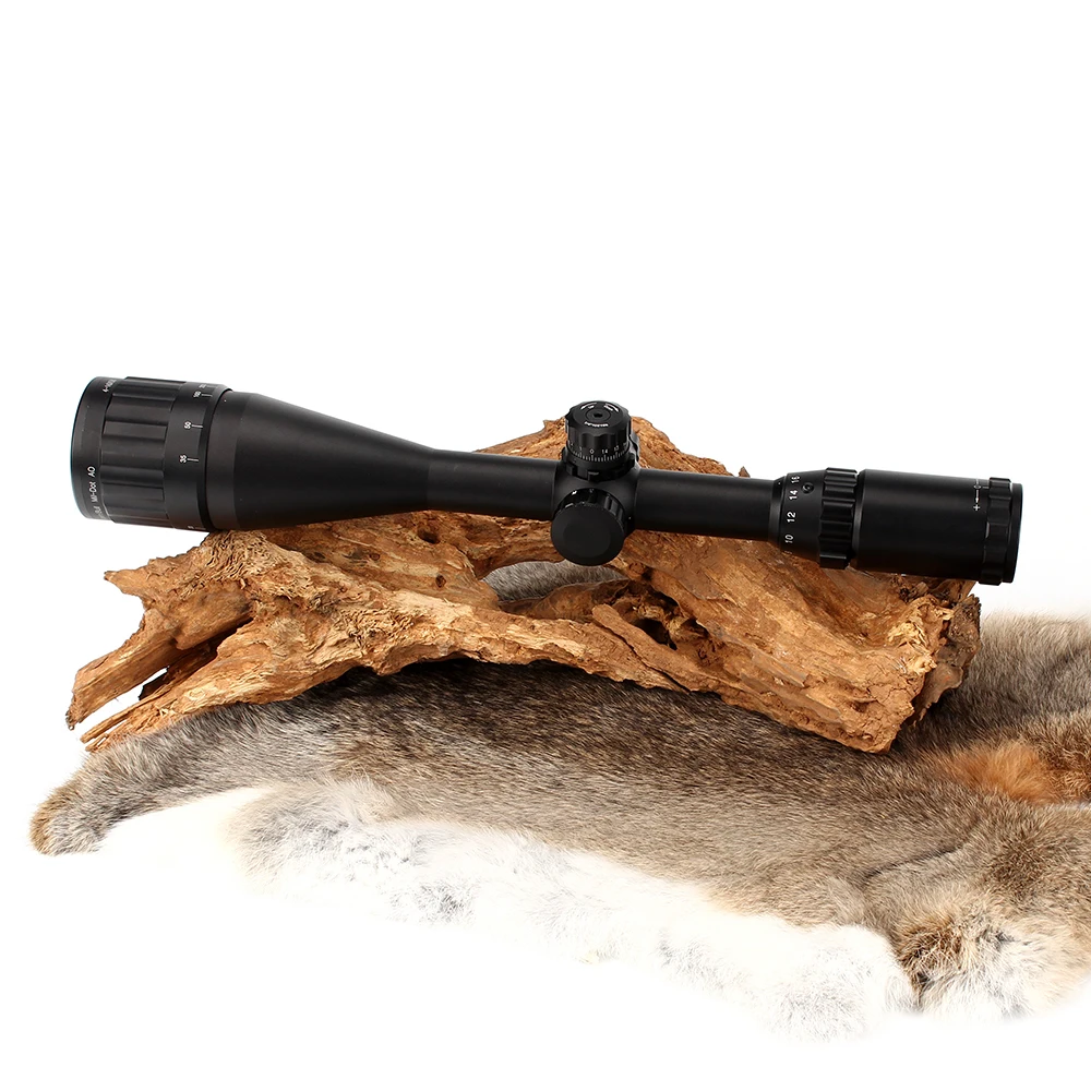 4-16x50 ao Riflescope Caça Tático Visão Óptica Tamanho Completo Mil Dot Vermelho Verde Azul Llluminate Retículo Torres Bloqueio Espaço 14 High Quality Esporte e Lazer