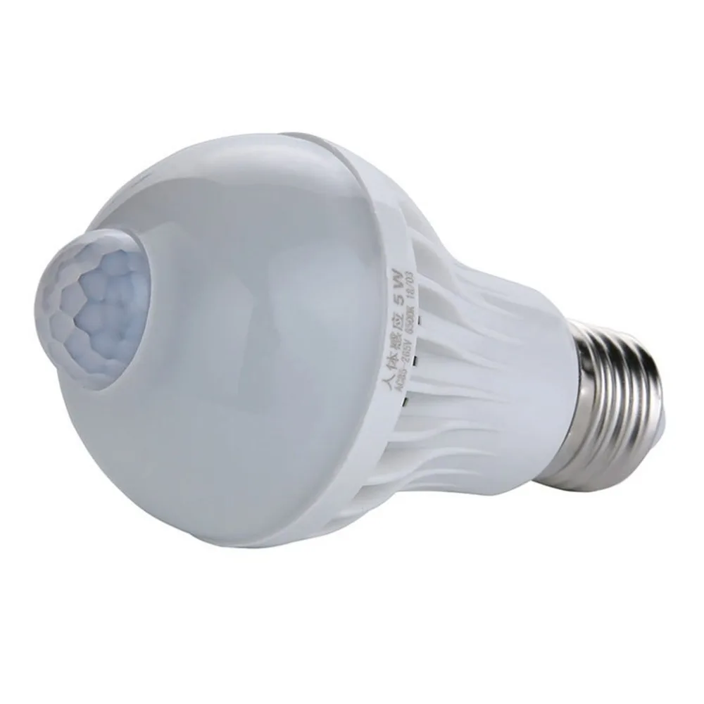 5W 7W 9W E27 Led Light Bulb Infrared Sensor Indoor Outdoor Human Induction Energy Saving Lamp Wholesale | Лампы и освещение