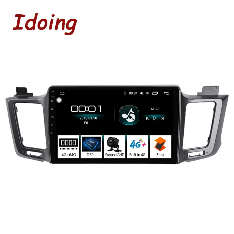 Perfect Idoing 10.2"4G+64G 8 Core Car Radio Android 8.1 Multimedia Player For Toyota RAV4 4 XA40 5 XA50 2012-2018 GPS Navigation no 2din 0 Perfect Idoing 10.2"4G+64G 8 Core Car Radio Android 8.1 Multimedia Player For Toyota RAV4 4 XA40 5 XA50 2012-2018 GPS Navigation no 2din 0