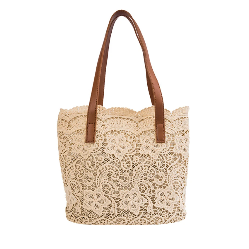 

Fashion Summer Lace Bags for Women 2019 Women Flowers Handbag Bolsas Femininas Women Shoulder Bags New High Quality Casual Tote
