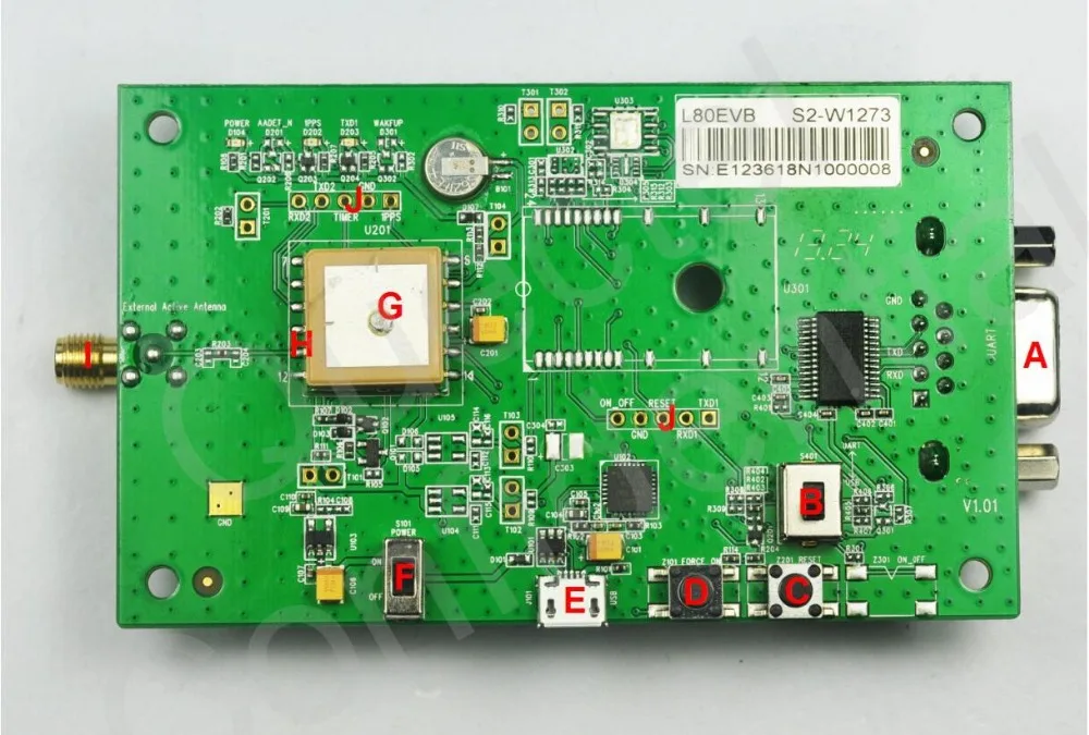 L80 L80 M39 development board GPS with antenna Module LCC MTK3339 Chip