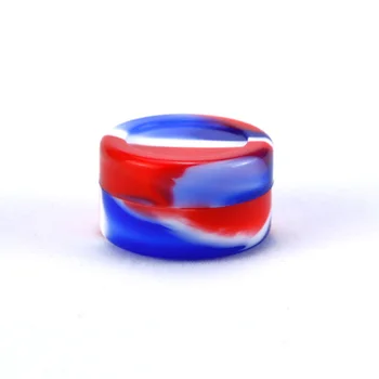 

10pcs 5ml Silicone wax slick oil jar Concentrate oil Dab wax hash butane oil Container jars Bho Non stick silicone Dab wax Jar
