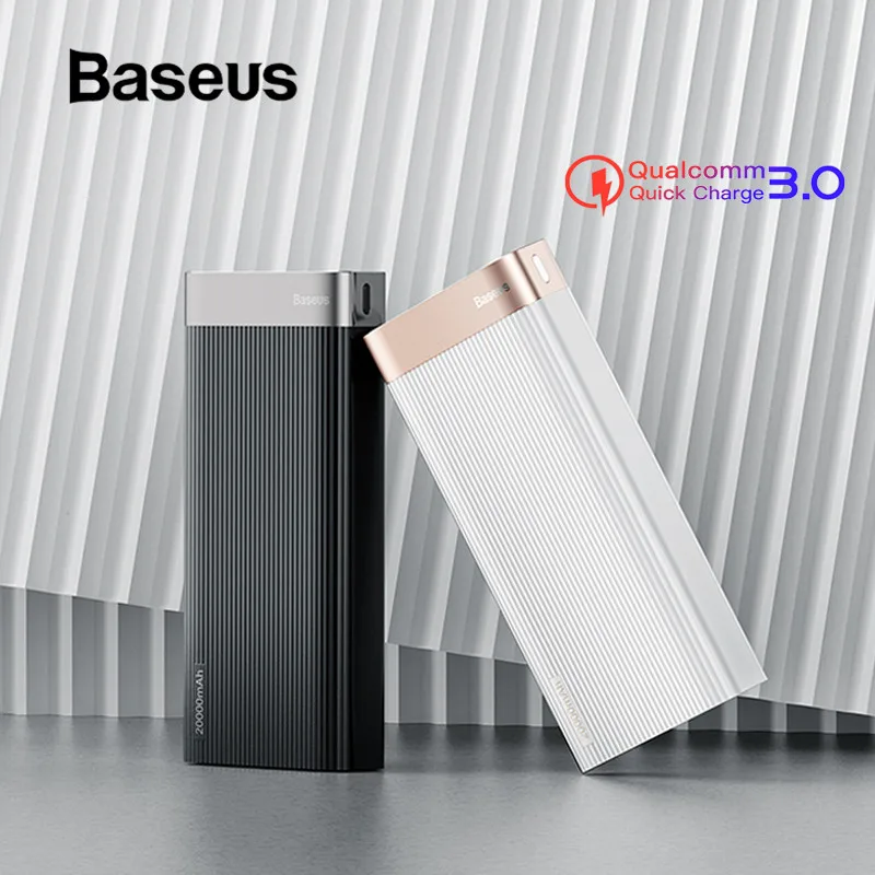 Baseus, 20000 мА/ч, быстрая зарядка, внешний аккумулятор, Тип C, PD, QC3.0, быстрая зарядка для iPhone, samsung, Xiaomi 9, Тип C, USB зарядное устройство, внешний аккумулятор