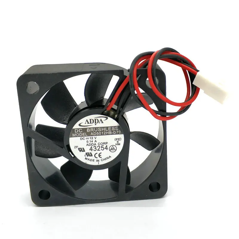 

AD5012HB-D70 ADDA 5CM 5015 12v 0.14a 2wire double ball cooling fan 50x50x15mm