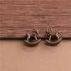  20pcs/lot 14*15mm two color Metal Alloy Rocking Horse Charm Fit DIY Jewelry Making ► Photo 3/6