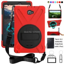 For Samsung Galaxy Tab A 6 A6 10.1 P580 P585 S-Pen vers Rugged PC+Silicone hard Cover w/360 Swivel Stand,Hand Strap & Neck Strap For Samsung Galaxy Tab A 6 A6 10.1 P580 P585 S-Pen vers Rugged PC+Silicone hard Cover w/360 Swivel Stand,Hand Strap & Neck Strap