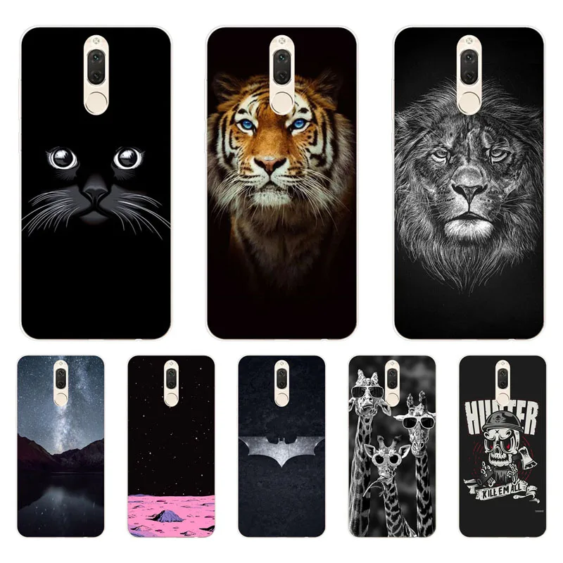 

Huawei mate 10 lite Case,Silicon tigon beast Painting Soft TPU Back Cover for Huawei mate 10 lite Protect Phone cases shell