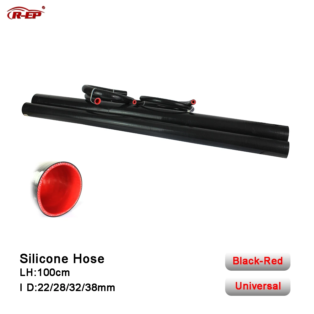 

R-EP 1Meter 22 28 32 38MM Silicone Hose Straight Durite Silicone Refroidissement Flexible Hose for Water Radiator Piping