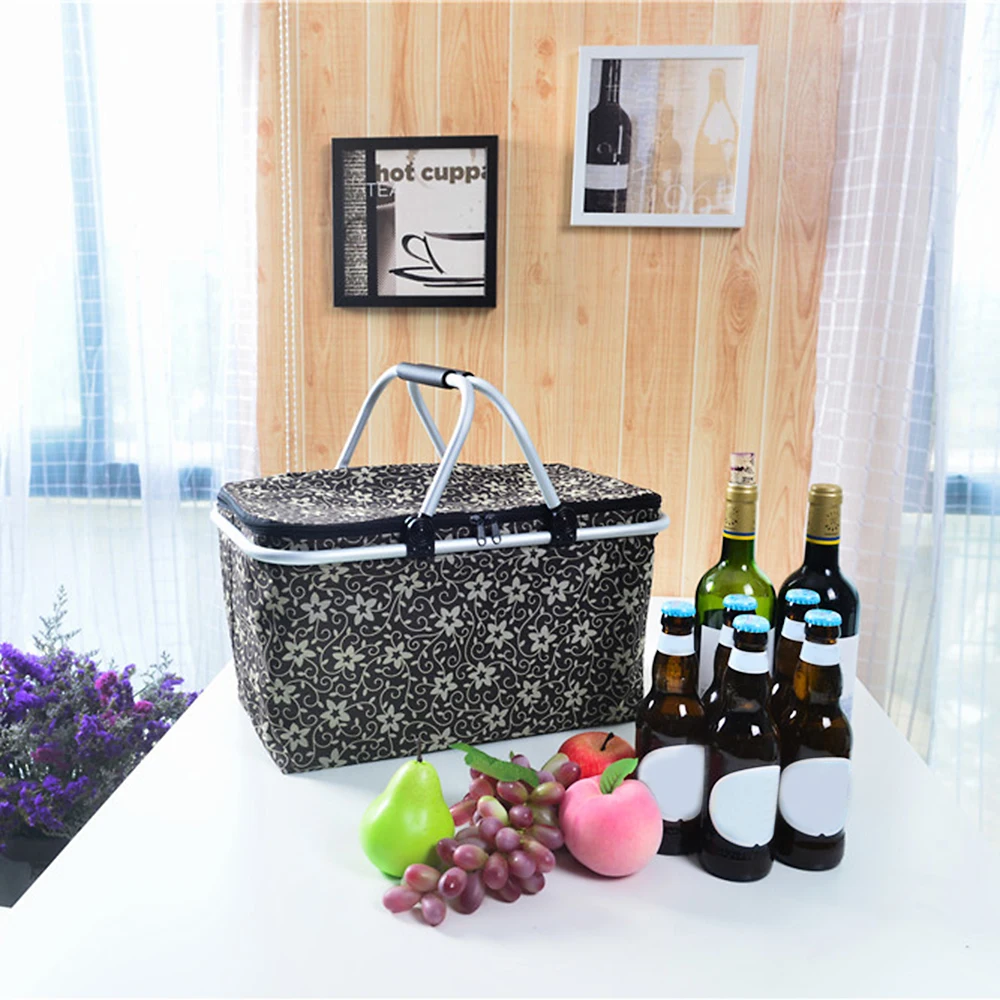 Buy Folding Picnic Camping Insulated Cooler Bag Cool