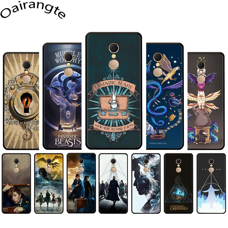 

Fantastic Beasts soft phone case for Xiaomi Redmi 4A 4X 5 6 A Plus Pro 7 GO S2 Note 4 X 5 6 7Pro 5A Prime