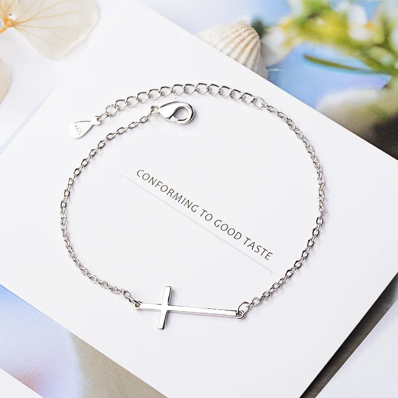 

new arrival 2019 silver 925 original cross link chain bracelets female best friend my orders aliexpress sliver women jewelry