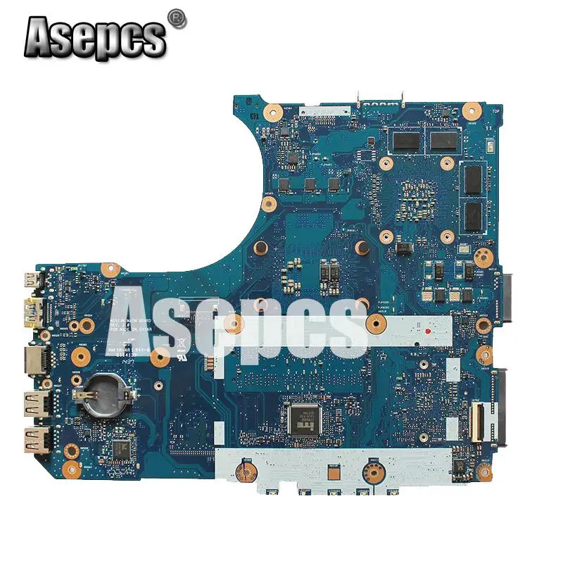 Asepcs N551JM N551JW для ASUS N551JQ G551JW N551JM Материнская плата ноутбука i7-4720HQ процессор PM GTX960 материнская плата протестирована