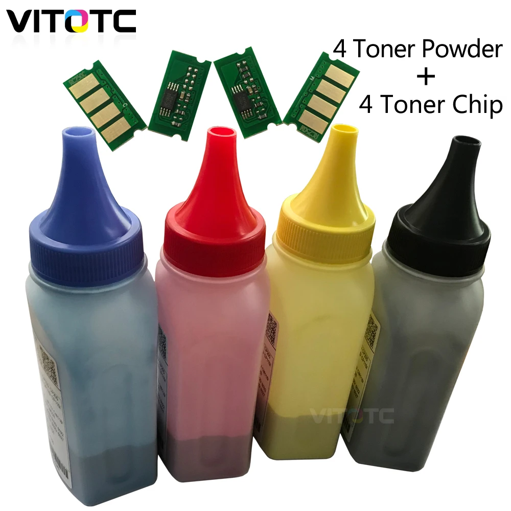 

4 Color Cartridge Chip Toner Powder Compatible For Ricoh Aficio SP C250e SP C261FNw SP C261DNw SPC250 SPC261 SPC261sf SPC261dnw