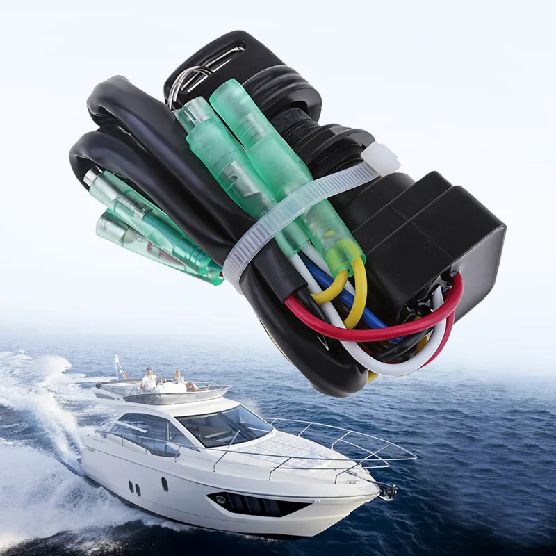 Ceny Uniwersalna łódź kluczyk zapłonowy zespół przełącznika dla Yamaha 40HP 60HP silnik zaburtowy zastąpić 703 82510 42 00 703 82510 43 00 morskich