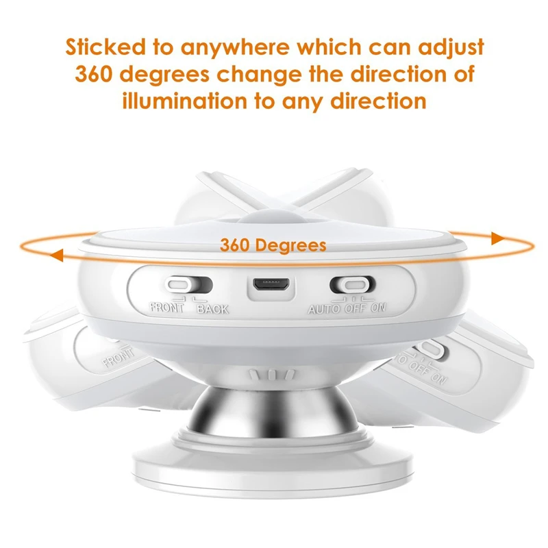  Motion Sensor light 360 Degree Rotating Rechargeable LED Night Light Security Wall lamp for Home St - 32879794857