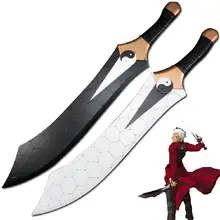 Fate/Stay Night Арчер Ган Цзян и Mo Ye красный двойной нож деревянный Косплей неограниченное лезвие работает