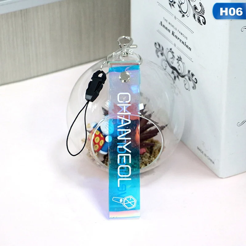 H06 Новое поступление 1 предмет экзо Прозрачные лазерные шнур мобильного ремень для телефона для любителей подарок - Цвет: H06